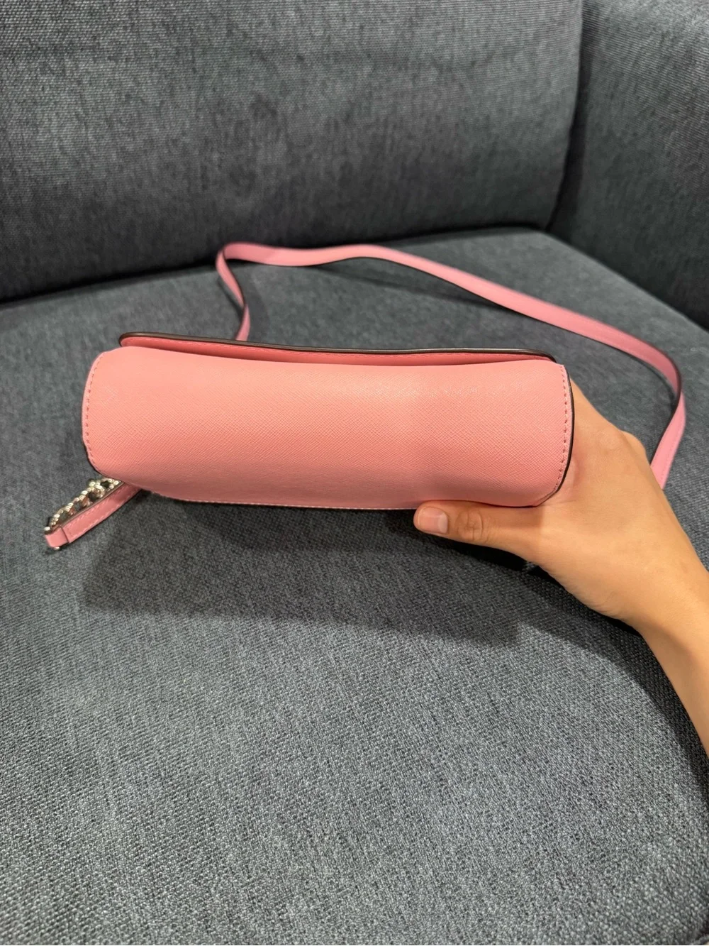 Kate spade Pink Saffiano Crossbody with Chain Strap